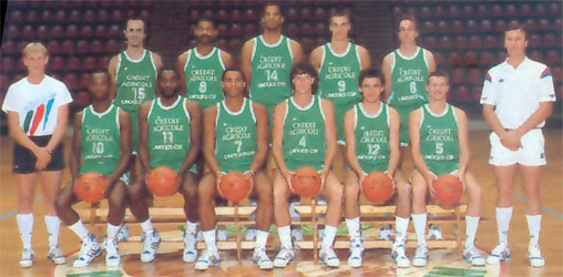 Photo d'équipe - Limoges 1988/1989
