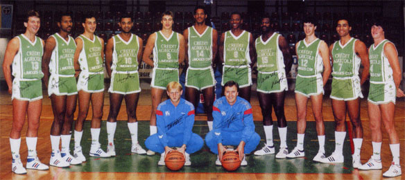 Photo d'équipe - Limoges 1986/1987
